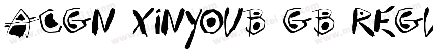 ACGN XinyouB GB Regula字体转换